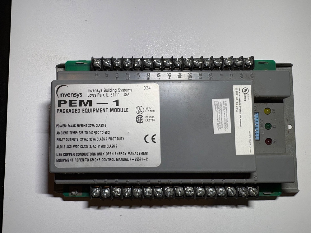 Invensys PEM-1 Packaged Equipment Module