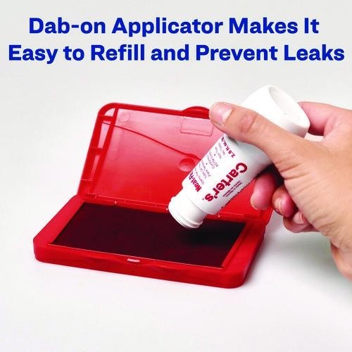 Carter's Neat-Flo Stamp Pad Inker, 2 oz Bottle, Red