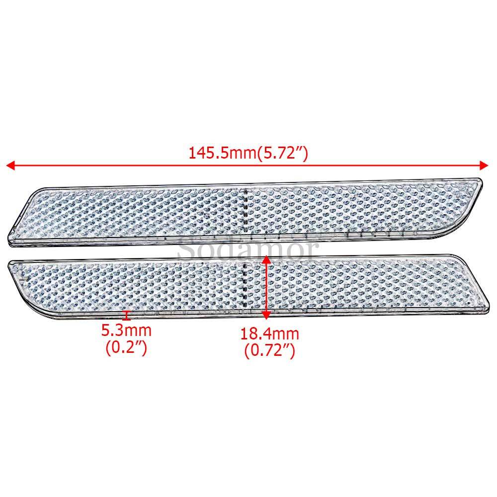Saddlebags Hard Latch Insert Reflector Side Bag For Harley Touring 1996-2013
