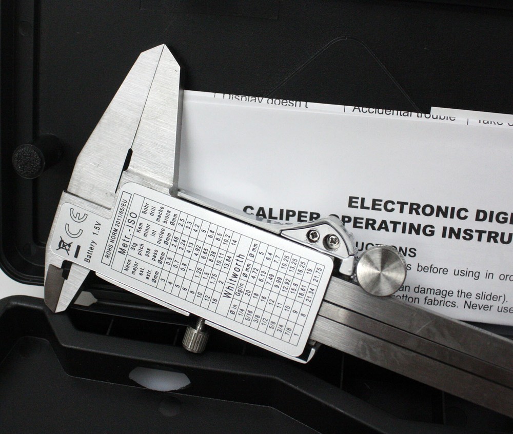 8" DIGITAL ELECTRONIC CALIPER *LCD DISPLAY*+ BATTERY Precision Measuring Tools
