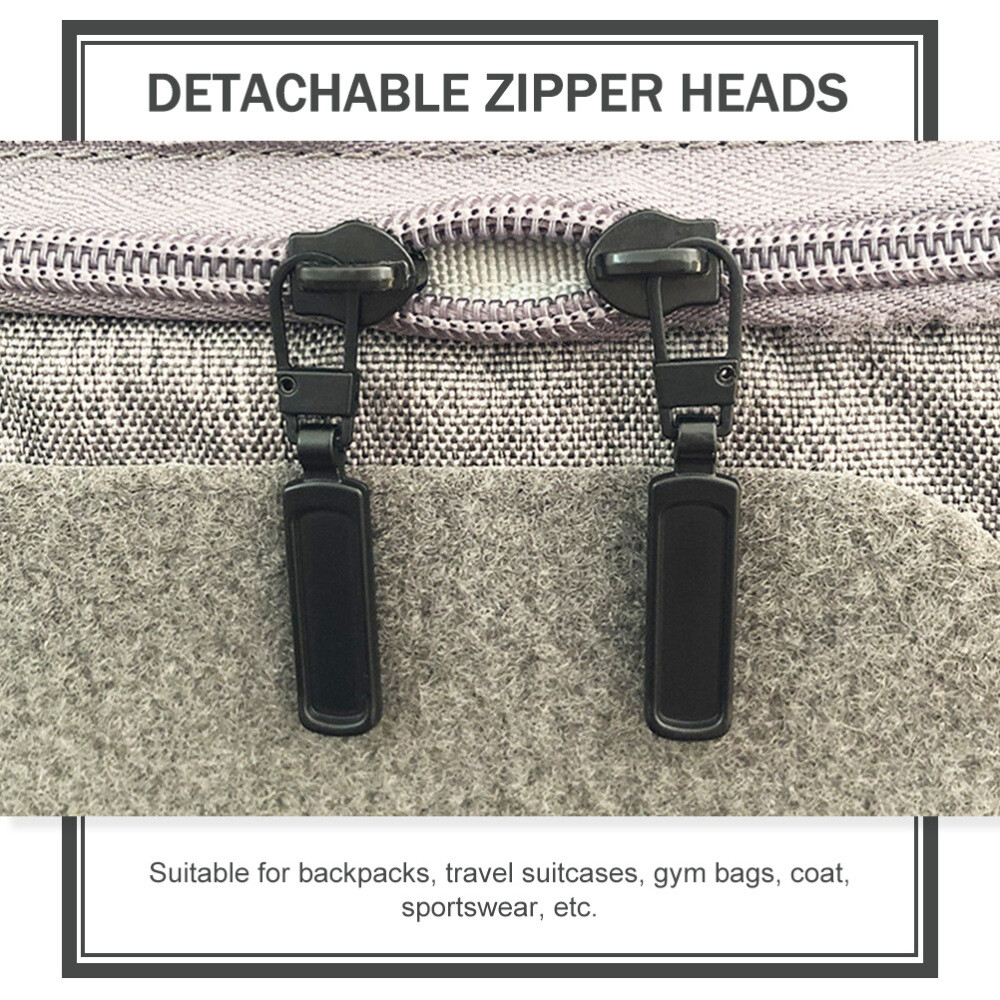 10Pcs Detachable Zipper Pull Alloy Backpacks Pulls Jackets Zippers Pulls