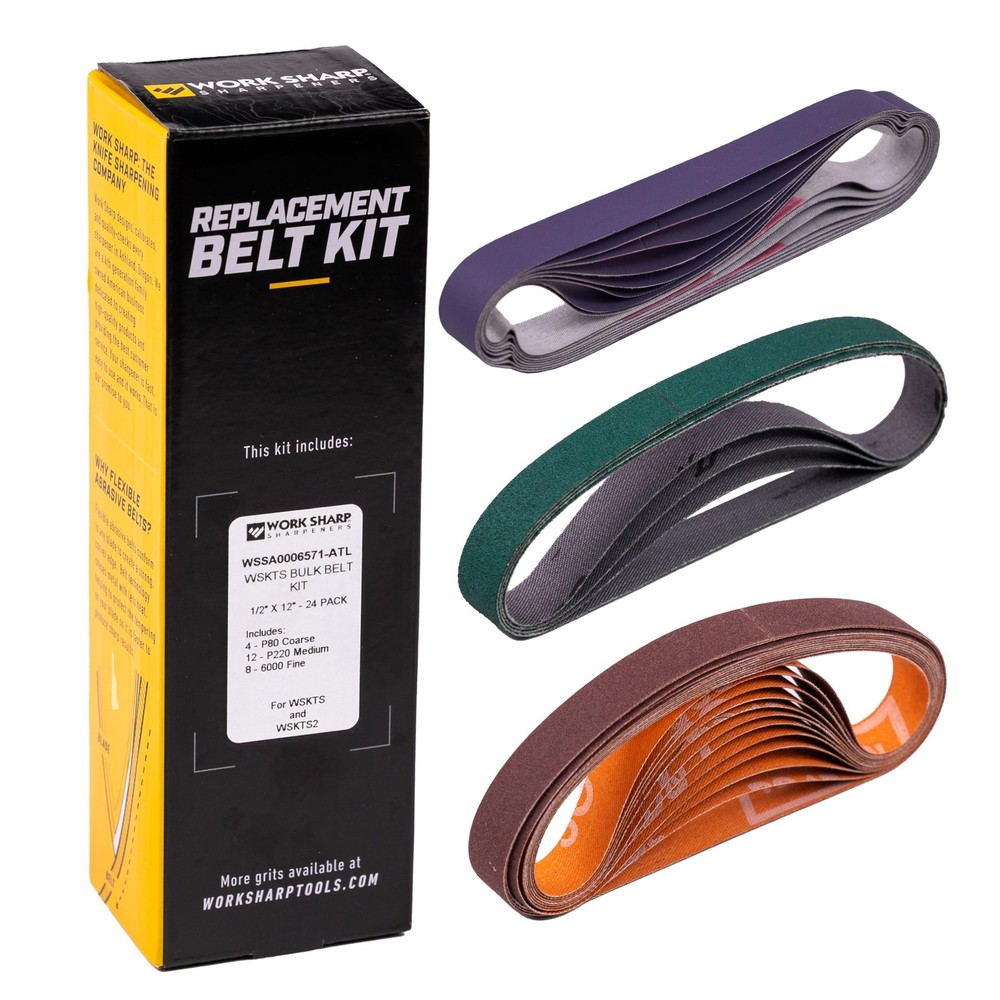 Work Sharp Bulk Bundle Value Pack, KTS Replacement Belt Kit, Multi