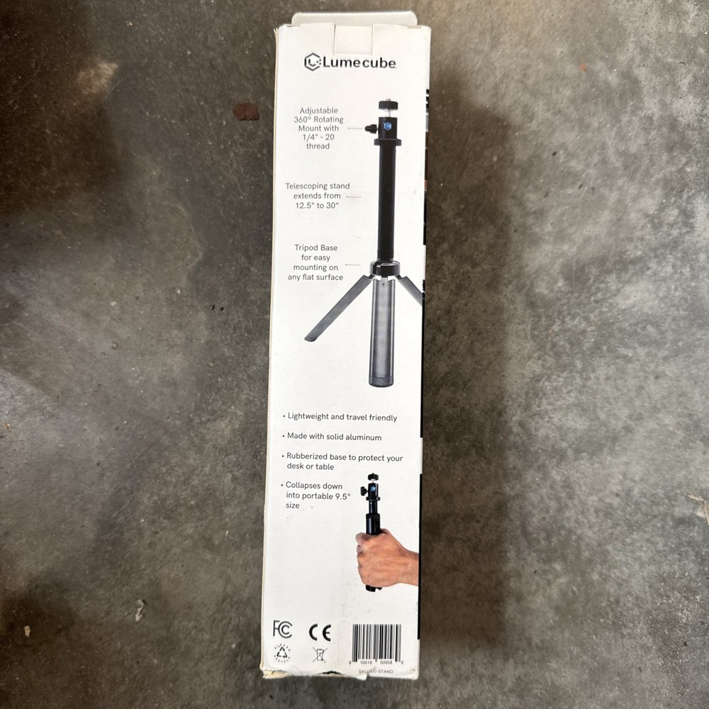Lume Cube Light Stand B30" Telescoping 360º Rotating Adjustable Tripod Lumecube