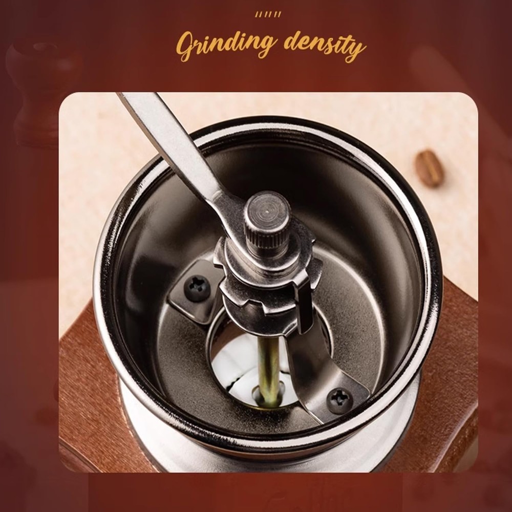 Coffee Mill Grinder - Manual Coffee Grinder with Adjustable Gear Setting and ...