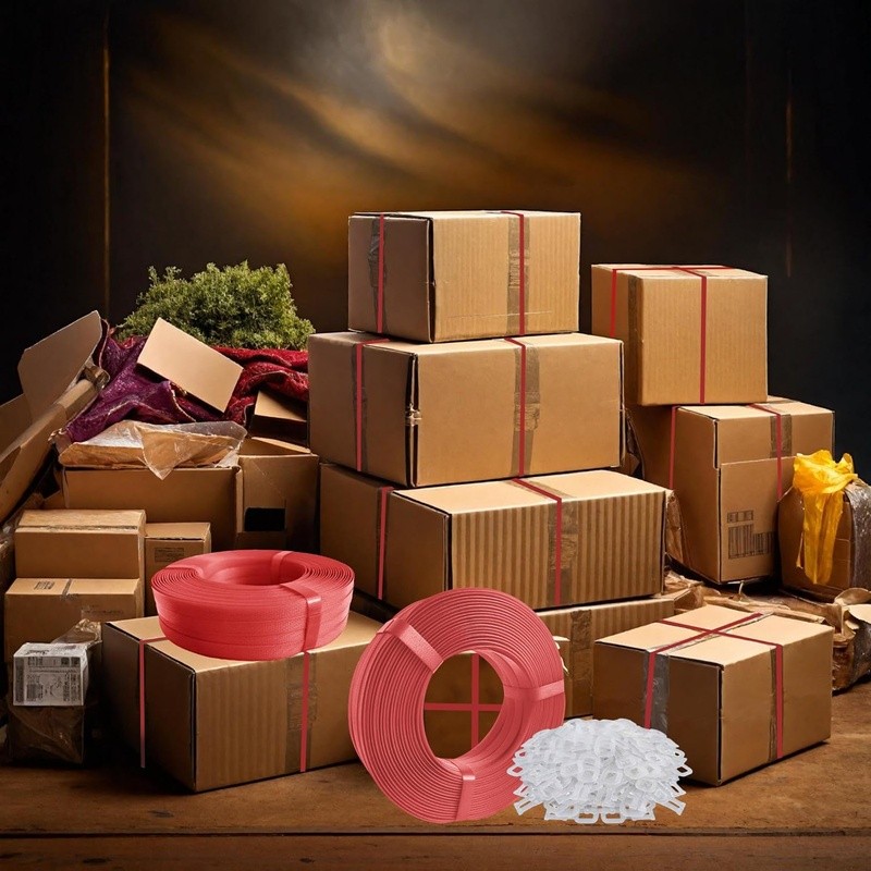 Heavy Duty Plastic Strapping Tool Kit Durable Packaging Boxes Pallets Supplies