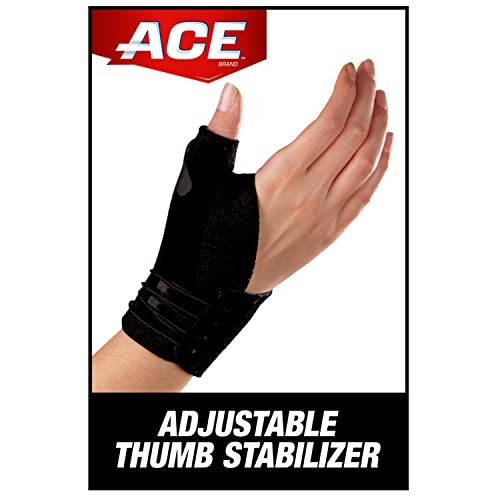 Brand Deluxe Thumb Stabilizer, Adjustable, Black, 1/Pack