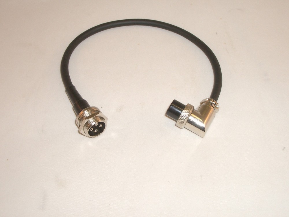 WORKMAN CP4 4 PIN RIGHT ANGLE PANEL MOUNT RIGHT ANGLE MICROPHONE ADAPTER CABLE