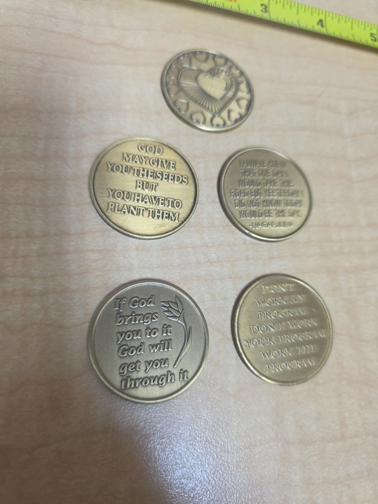 5 Sobriety Coins