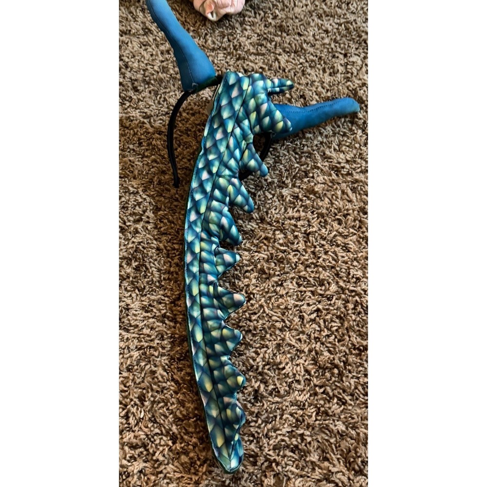 Hyper Fun Teal Dragon or Dinosaur Light Up Headpiece
