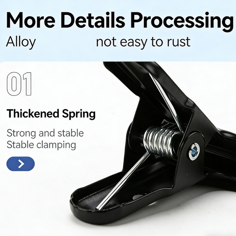 Metal Clip Background Support Clamp Photo Studio Backdrop Bracket Holder