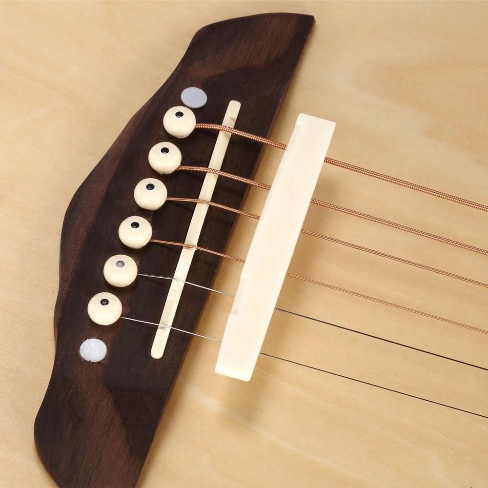 5pcs Saddle Unfinished for Handmade Guitar Replacement 80mm