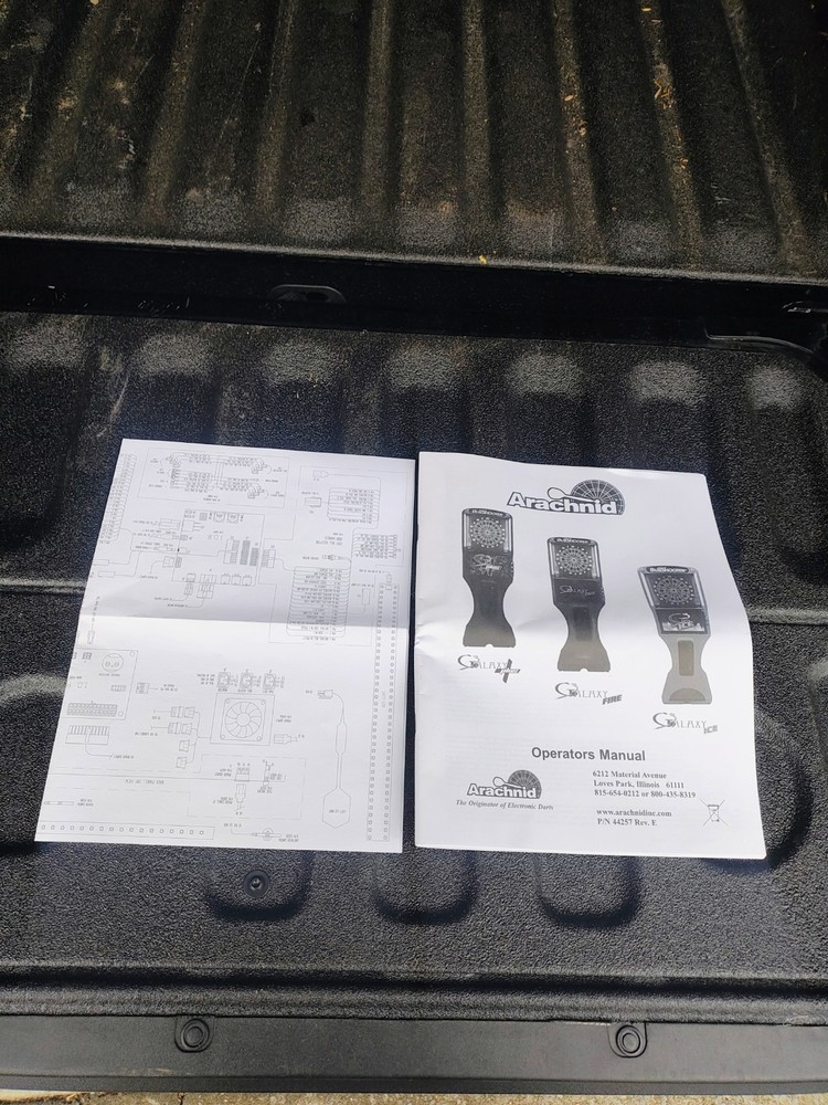 Arachnid Dart Game G-3 Operator Manual With Scamatic