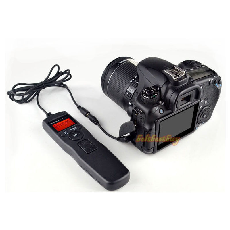 Timer Camera Remote Control Shutter Cable for Canon EOS 7D, 50D, 40D, 30D, 5D