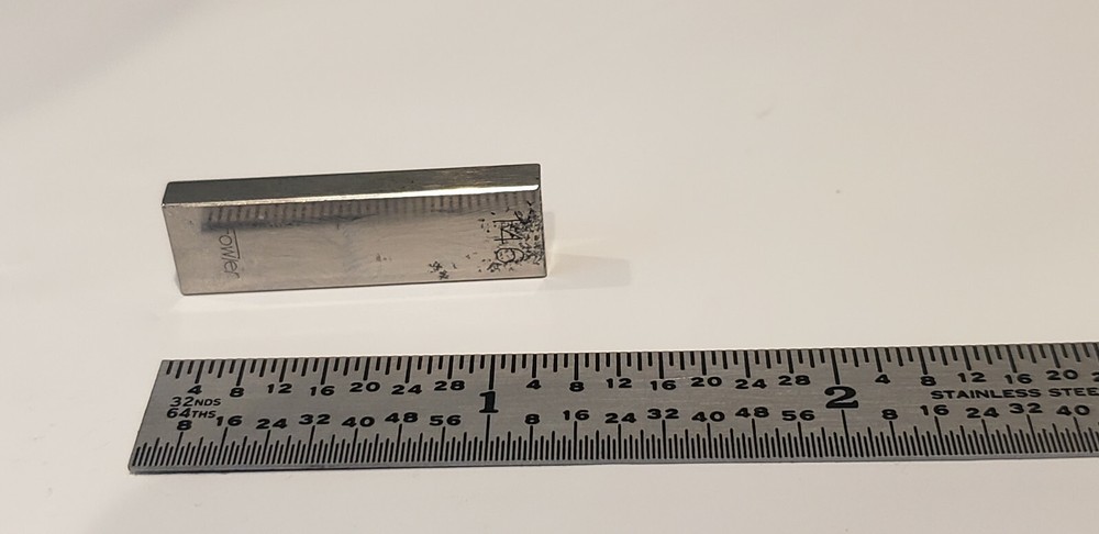 .146" Fowler Rectangular Steel Gage Gauge Block.