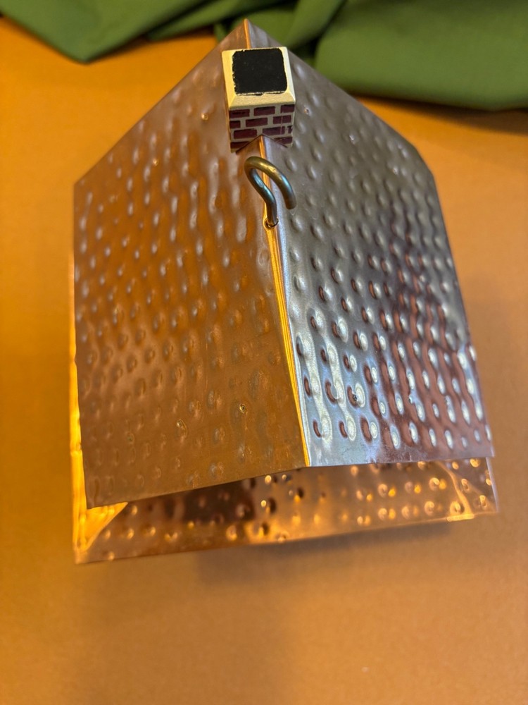 Birdhouse with copper roof