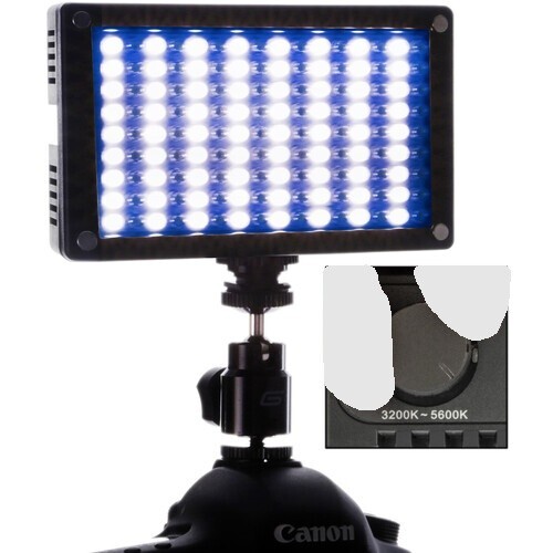 Genaray LED-6200T 144 LED Variable-Color On-Camera Light