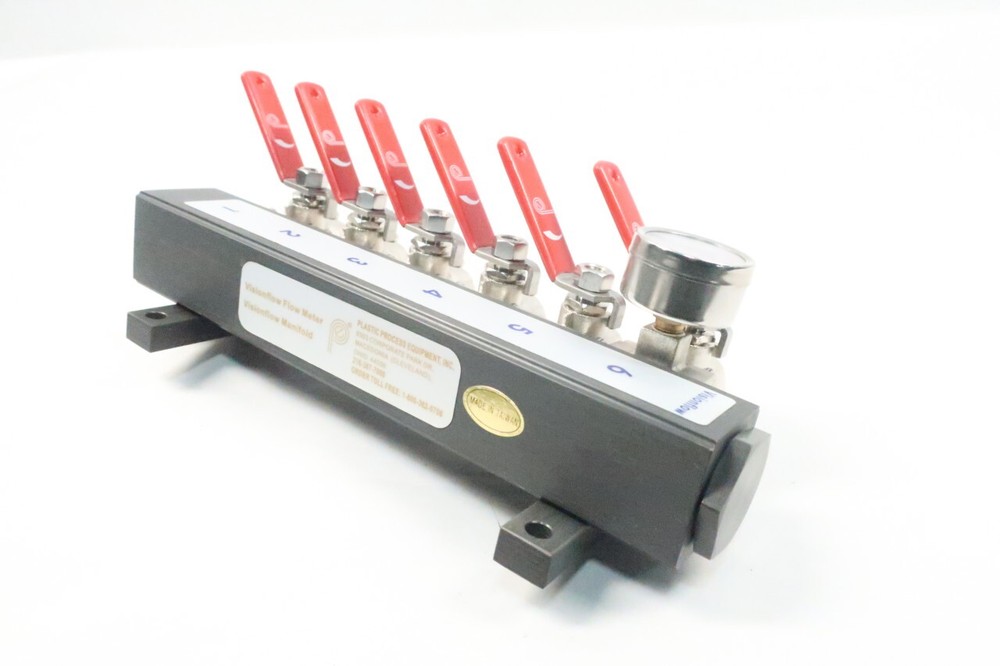 Plastic Process Equipment Visionflow 6 Valve Manifold 1in Npt