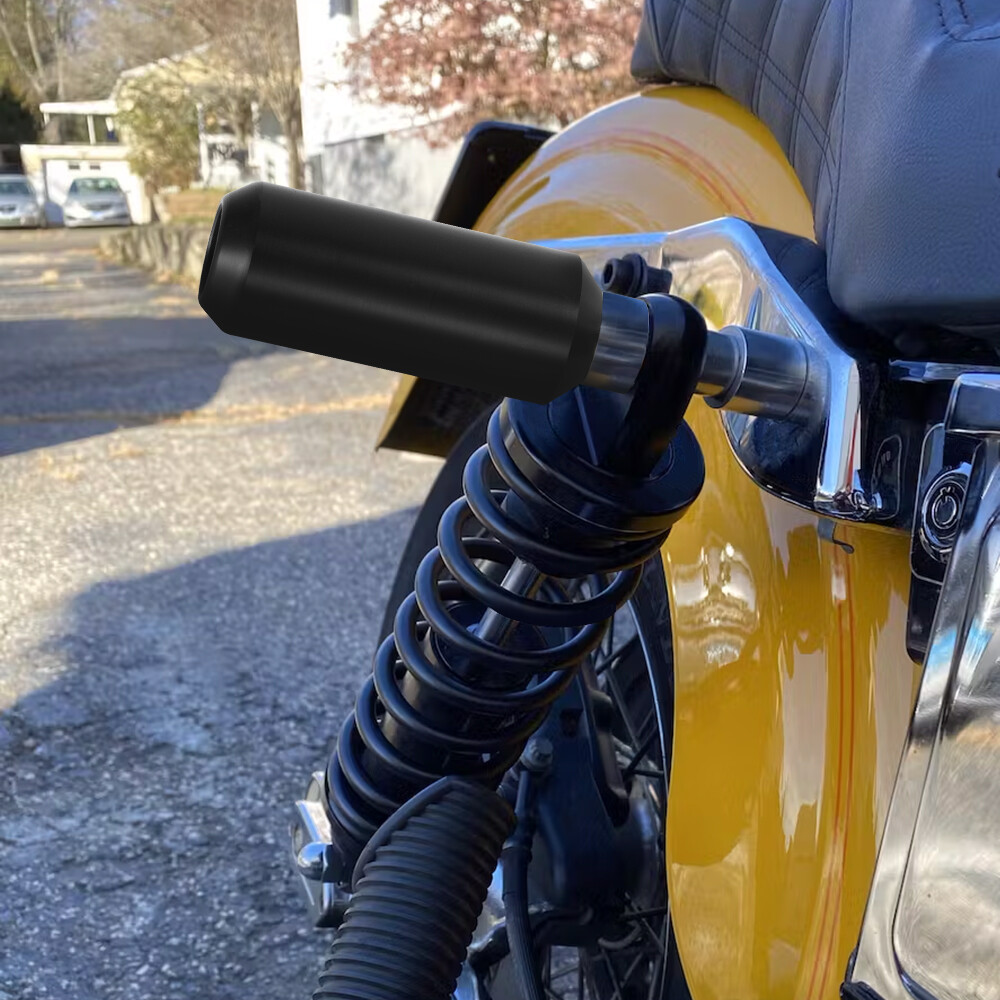 Black Guards Crash Bar & Frame Slider For Harley Dyna Super Glide FXD FXDC FXDB