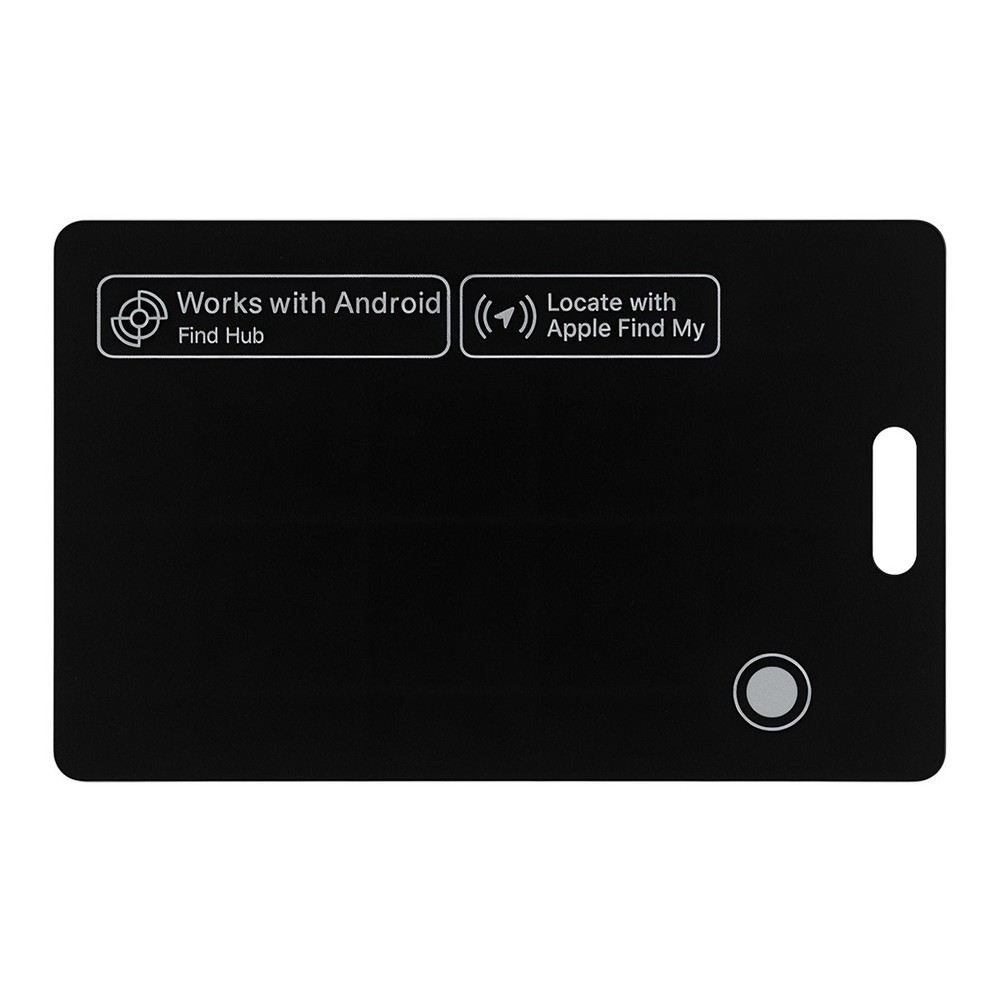 Slim Rechargeable Wallet Tracker Card - Works with iPhone & Google Find My