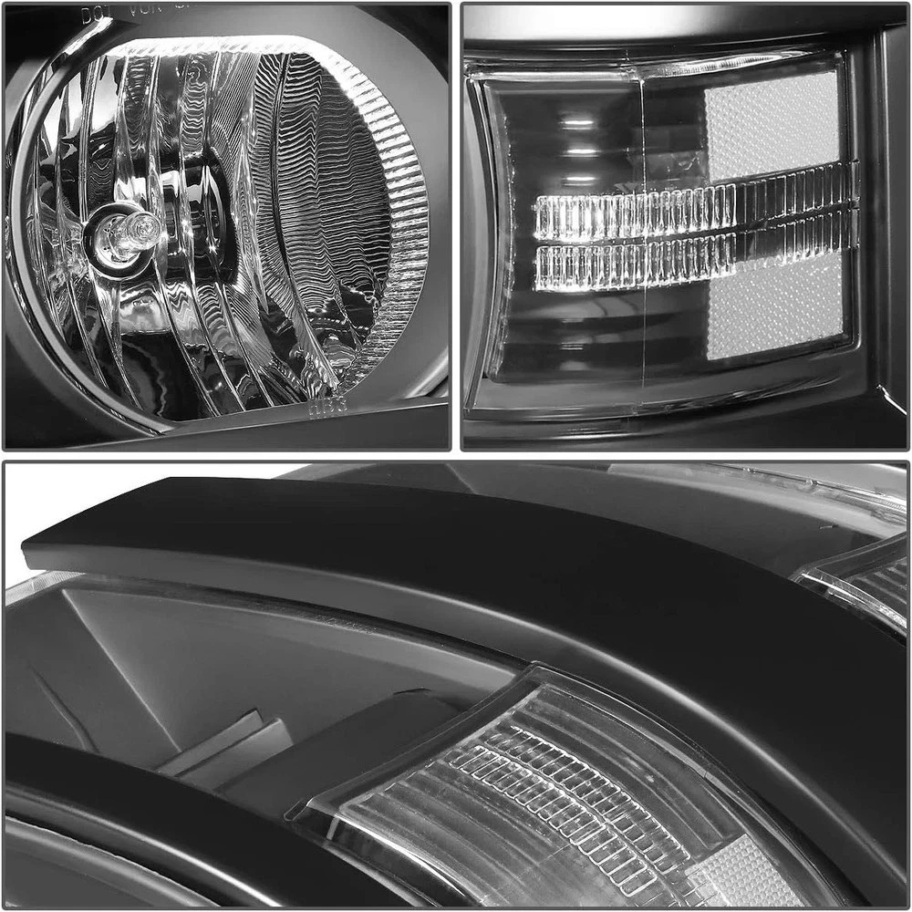 Projector Headlight Assembly Compatible with Chevy Silverado 2500 3500 HD 2015-2