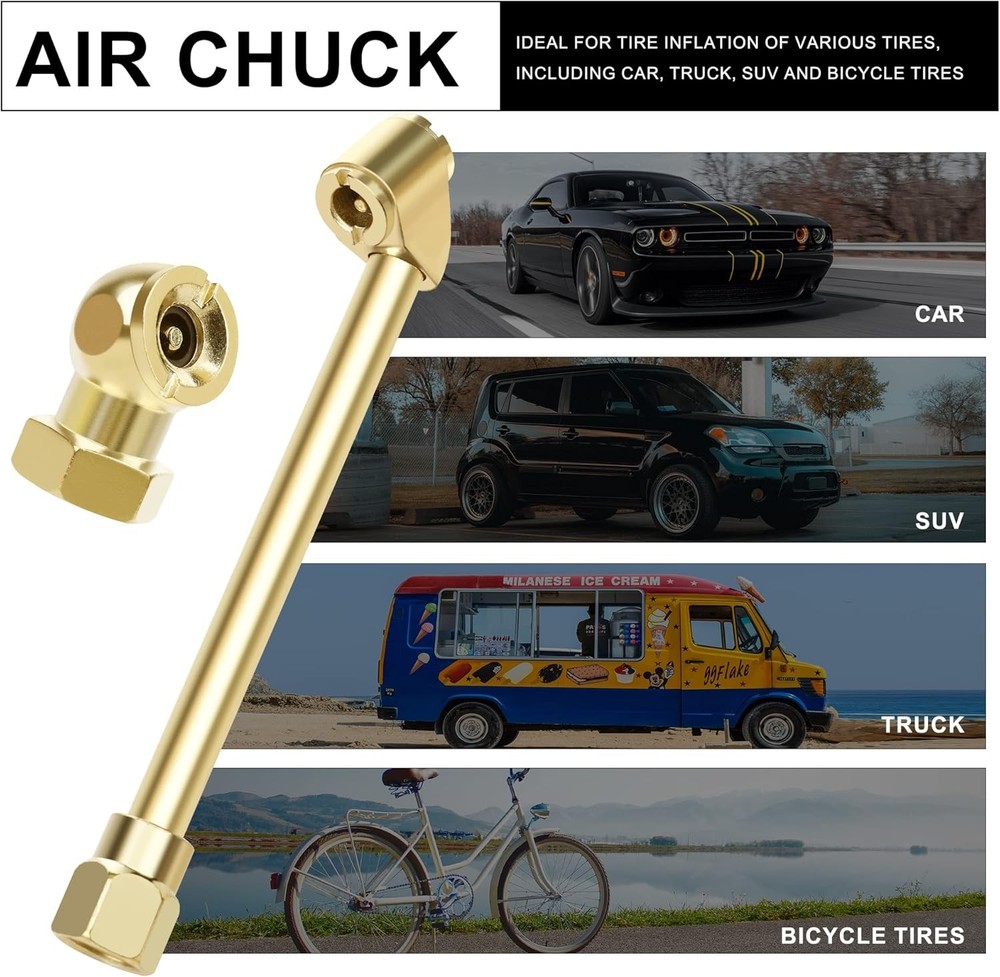 Air Chuck Set Tire Inflation Tool Compressor Accessories
