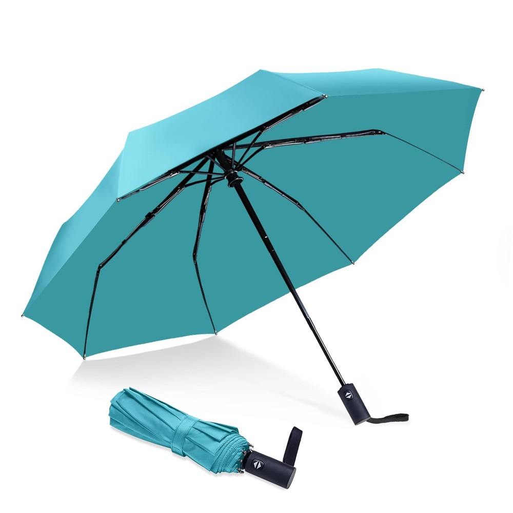 Travel Essentials Umbrella Windproof Compact Collapsible Light Strong Automatic