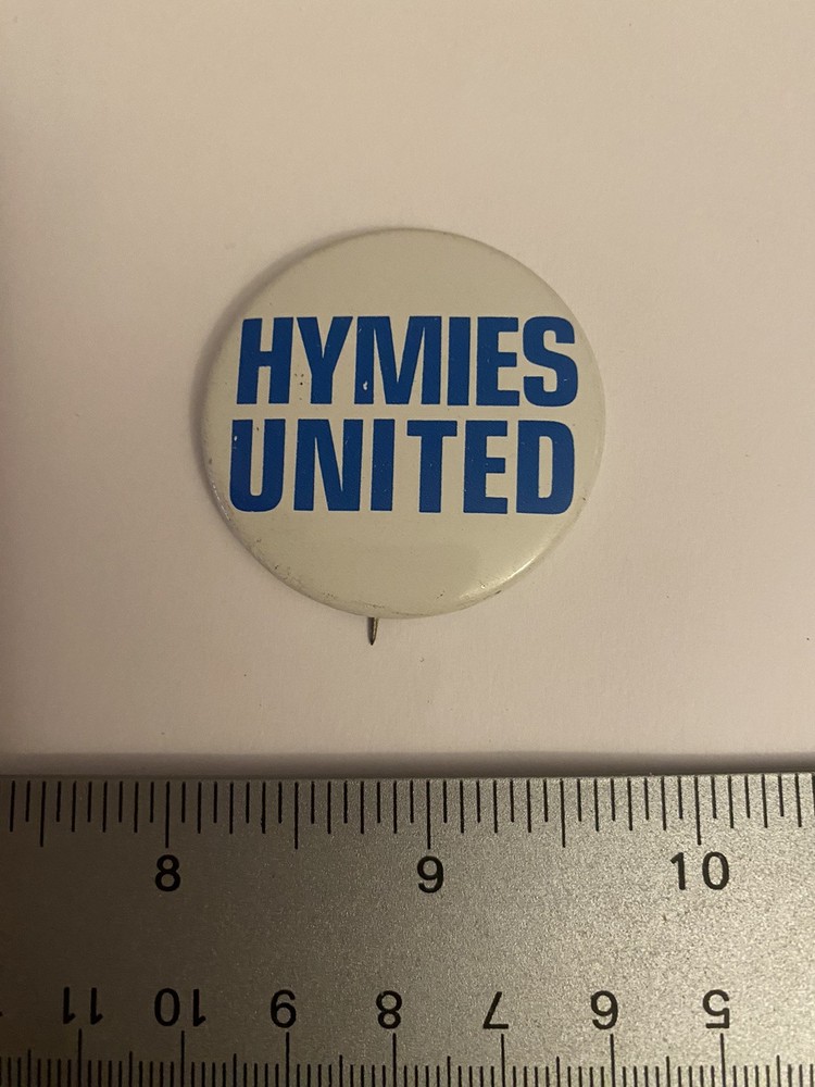 Hymies United Chicago Pin Back Button P190