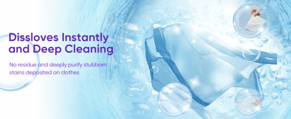Travel Laundry Deternt Sheets 120 Loads Eco-friendly Washing