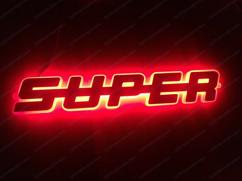 For SCANIA LED Emblem Text ( SUPER ) 24V / RED