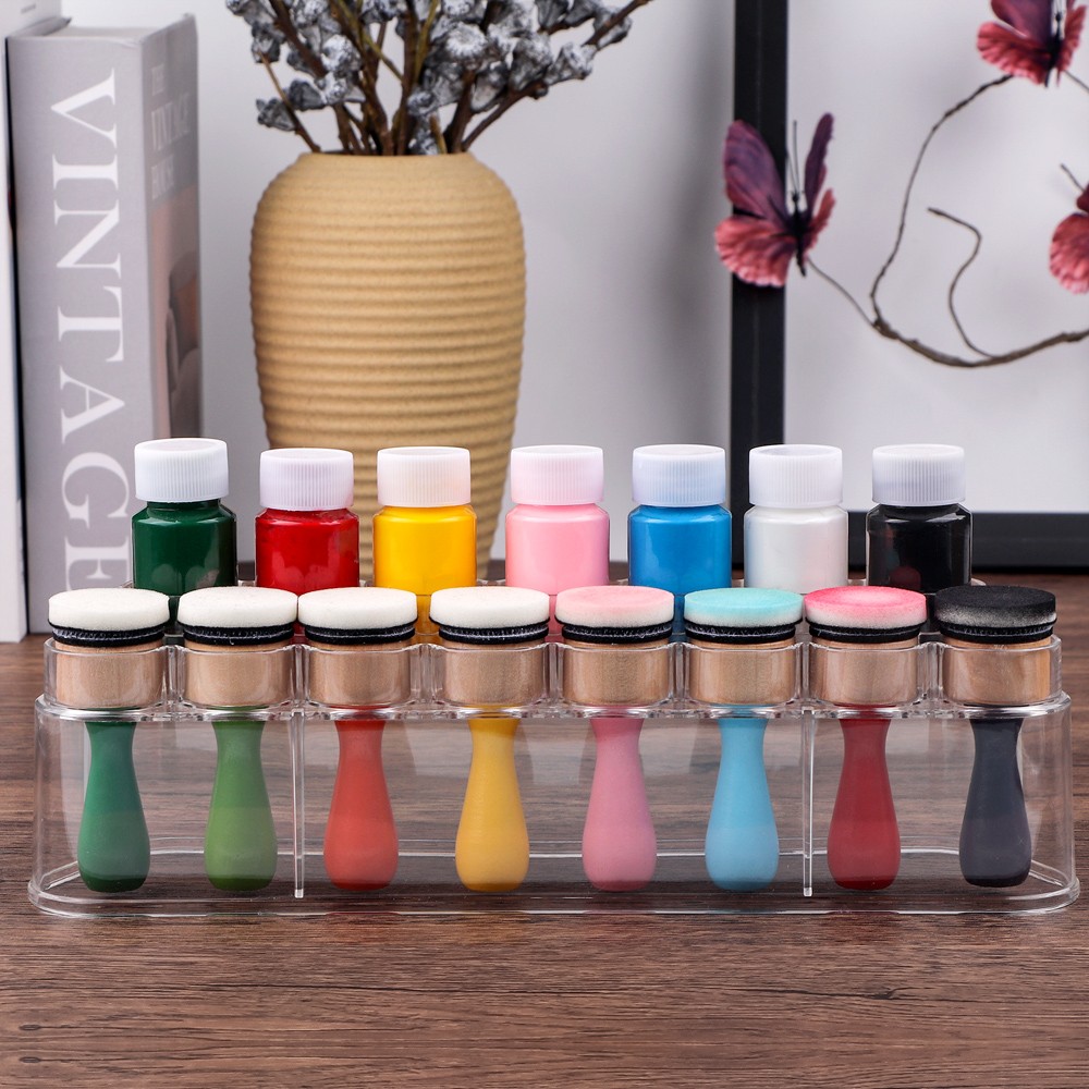 Clear Storage Rack Storage Container Organizer DIY Craft Paint Organizer Holder