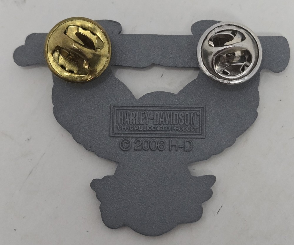 2006 Harley Davidson Pin Lapel Push Pin Metal Eagle EUC