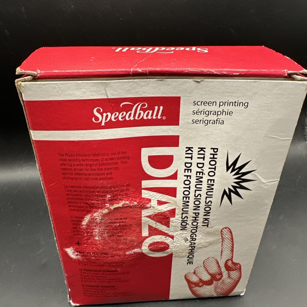 Speedball Diazo Photo Emulsion Kit plus Remover MISSING SENSITIZER PASTE