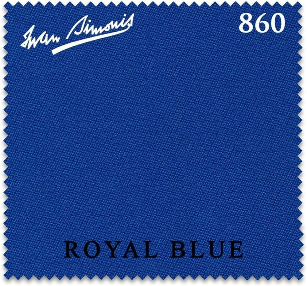 Simonis 860 Pool Table Cloth -Royal Blue 8FT