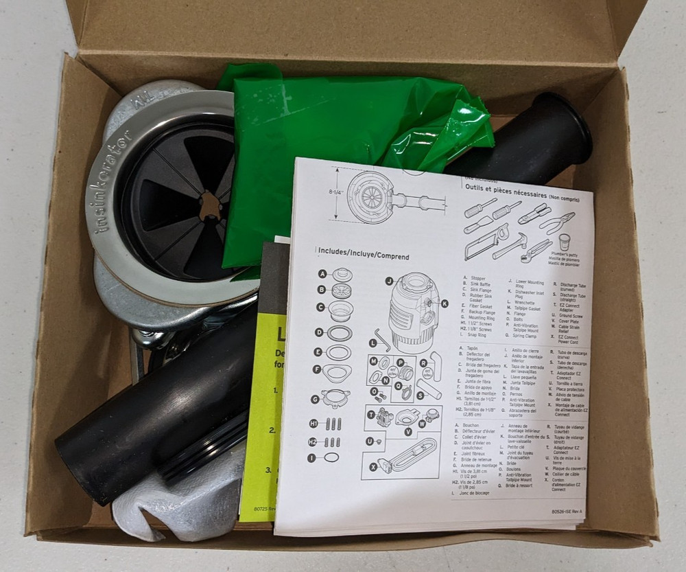 InSinkErator C3000 Performance 0.75HP Kitchen Garbage Disposal NOB