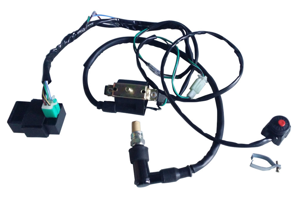 Kill Button Ignition Coil CDI Spark Plug 50cc-140cc SSR Pit Bike ATV Quad Buggy