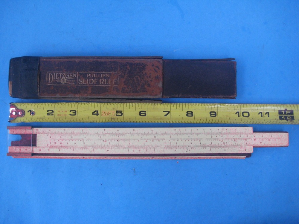 Vintage DIETZGEN PHILLIPS Slide Rule