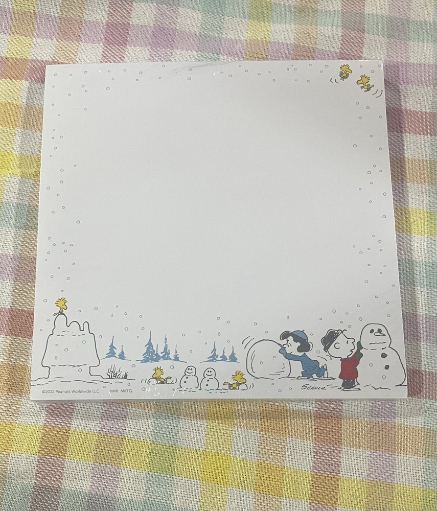 Hallmark Winter Snoopy Notepad