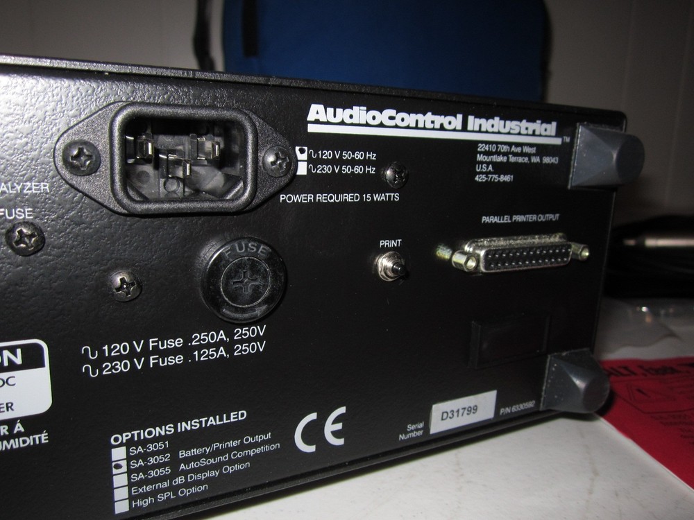 Audio Control SA-3052 one Third Octave Real Time Spectrum Analyzer / SPL Meter