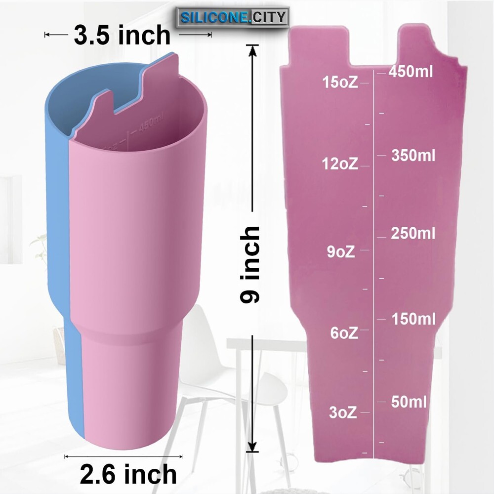 Stanley Cup Divider Insert - Two Drinks One Cup Silicone Divider Liner for 40...