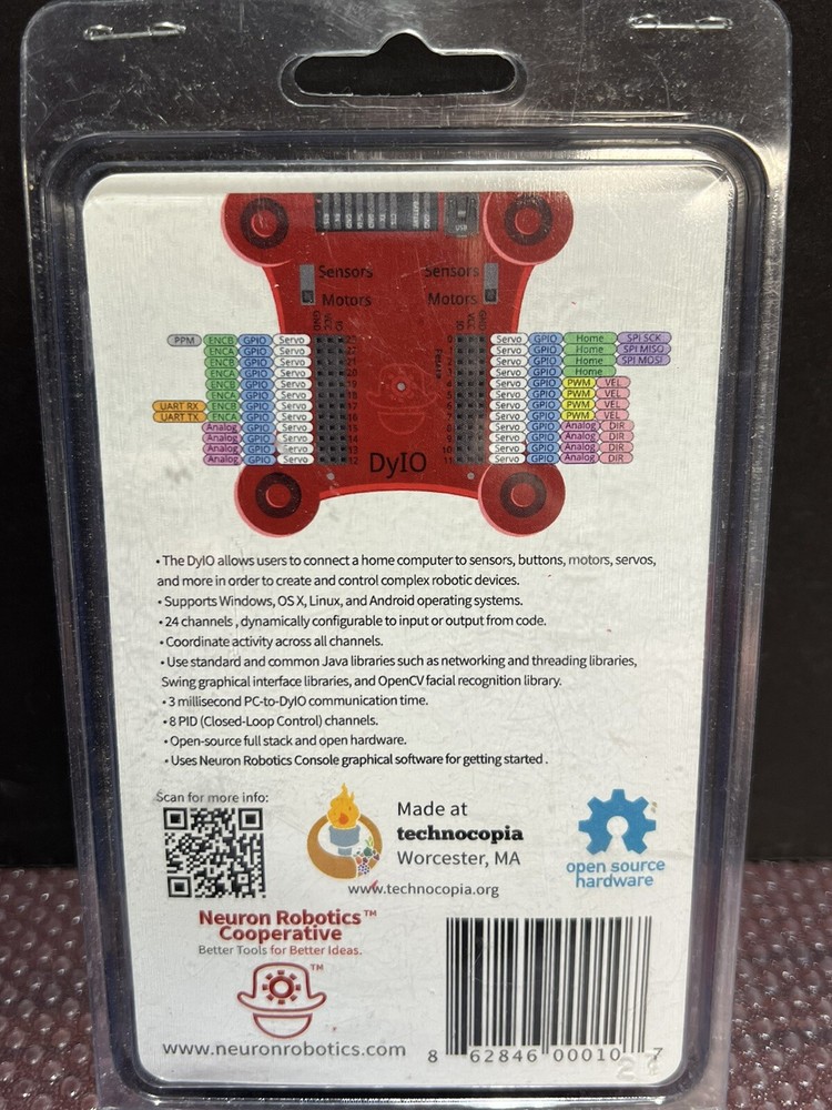 Neuron Robotics Cooperative DYIO Brain Java Servo Motor Controller Stem