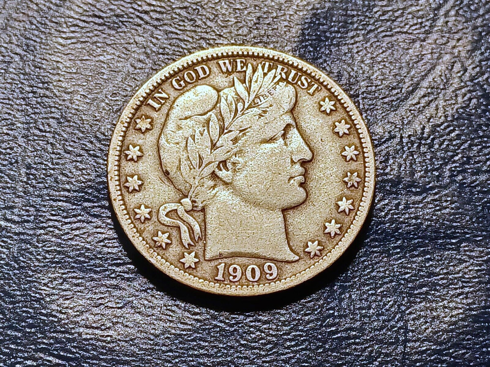 VF 1909-P Barber Half Dollar