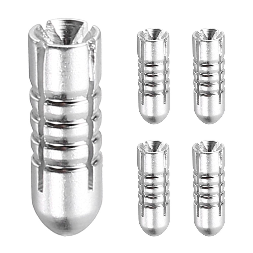 5 Pcs Dart Flight Protectors Fixed 90 Degrees Wing Savers Protects, Silver