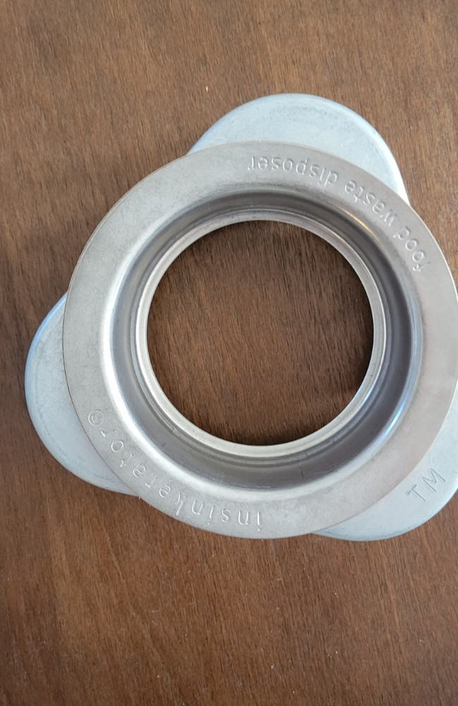 New Insinkerator Disposal Sink Flange & Mounting Ring Only, No box