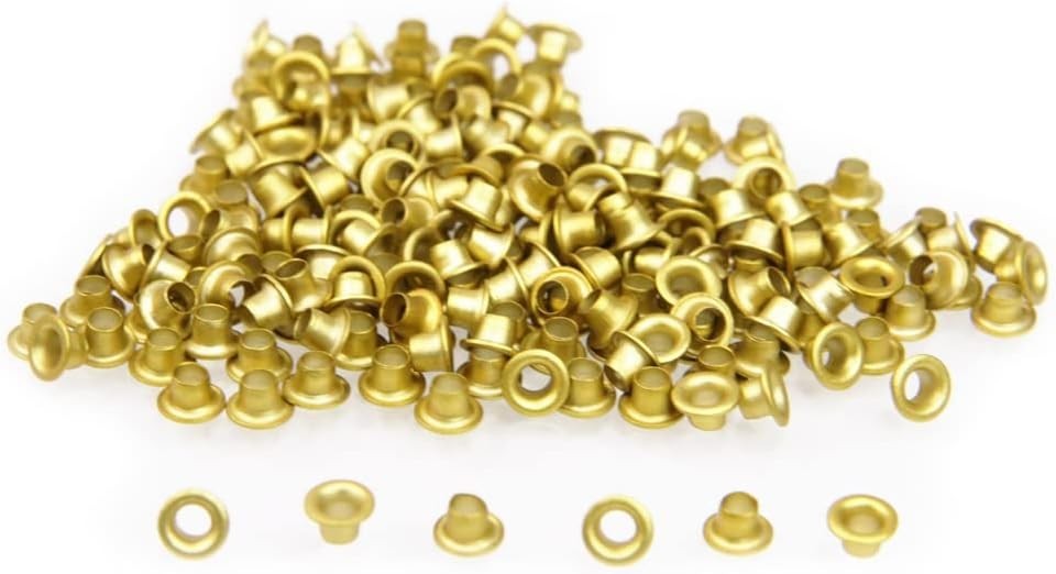 Versatile Gold 1/8" Quicklet Eyelets - 200 PCS for DIY Projects & Embellishments