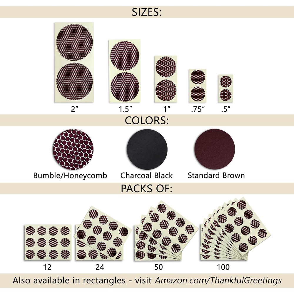 2” Circle Match Striker Stickers – 12 Pieces | Bumble/Dotted Pattern Match St...