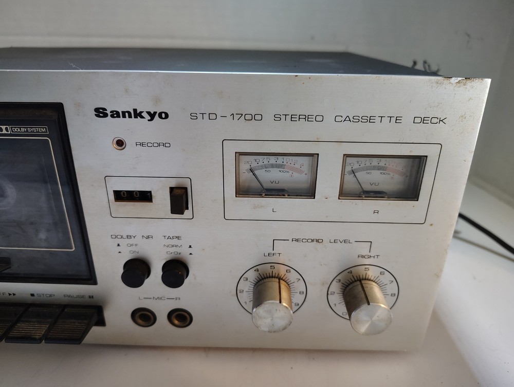 Vintage Sankyo STD-1700 Stereo Cassette Deck Dolby System