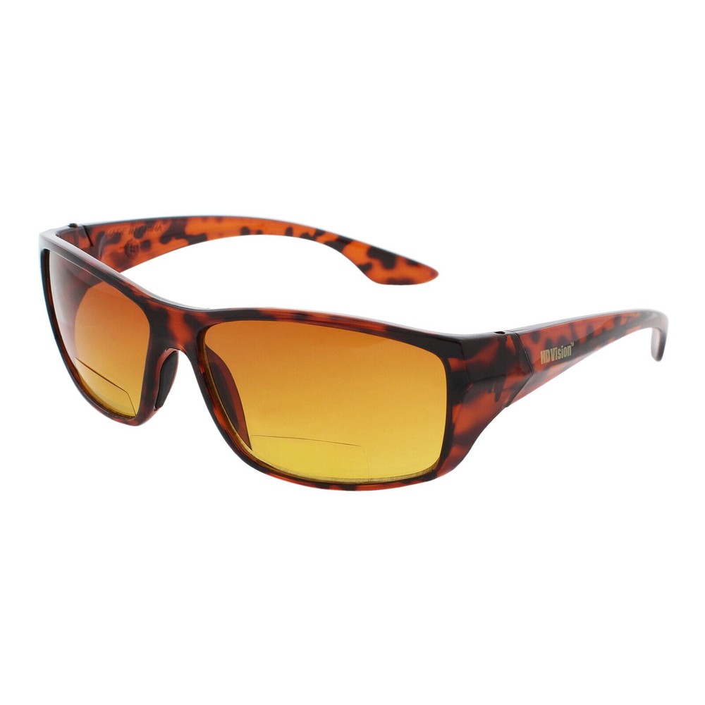 2 Pack HD Vision Readers Bifocal Sunglasses Brown Leopard Frame +1.0 Strength