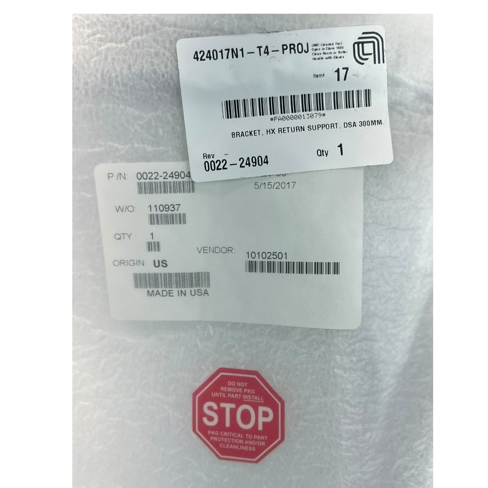 APPLIED MATERIALS AMAT 0022-24904 BRACKET, HX RETURN SUPPORT, DSA 300 MM