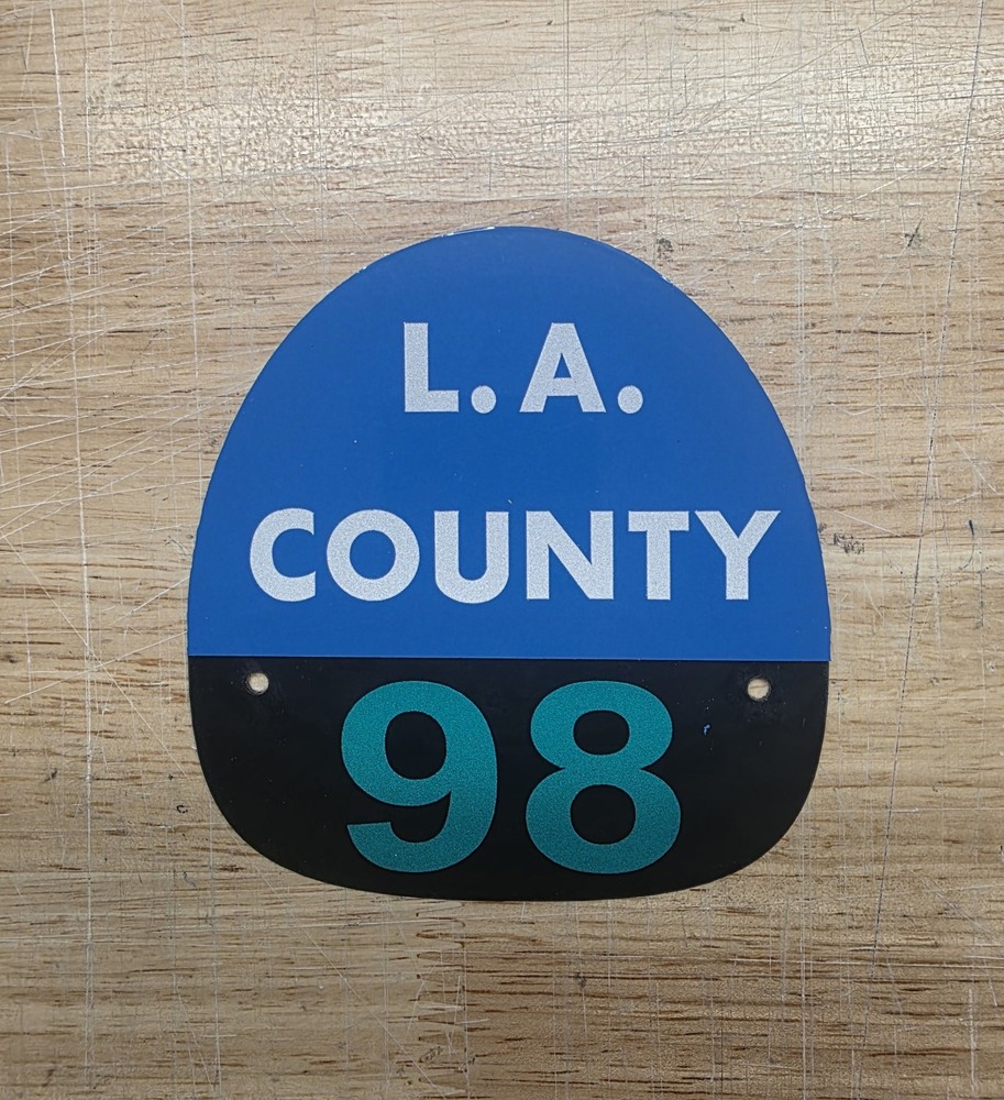 LA COUNTY 98 FIRE HELMET SHIELD