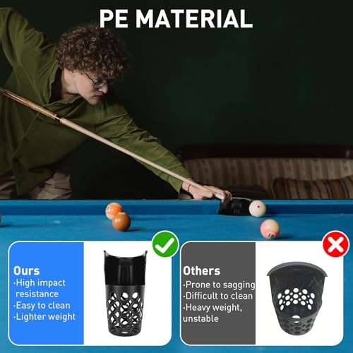 6 Pack Pool Table Pockets, Pool Table Web Pockets, Billiard Pool Table